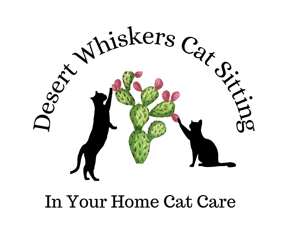 Desert Whiskers Cat Sitting Logo