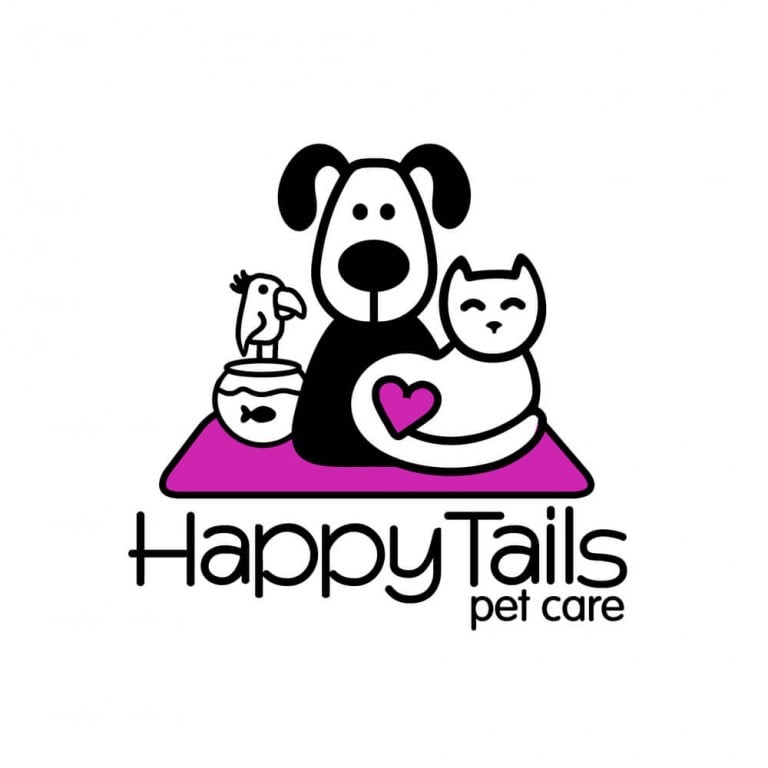 Happy Tails Pet Care Logo