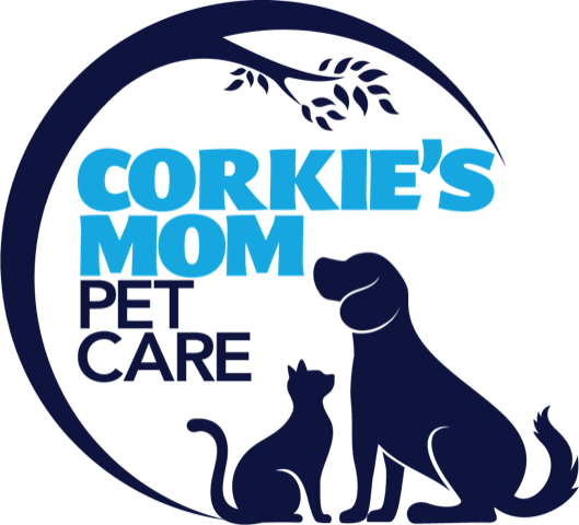 Corkie's Mom Pet Care Logo