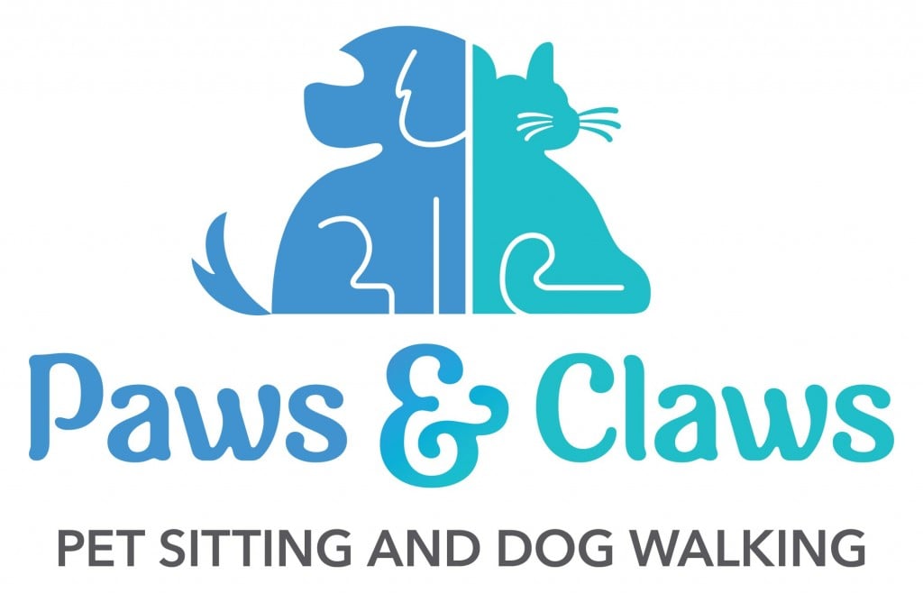 Paws and Claws Pet Sitting and Dog Walking Logo