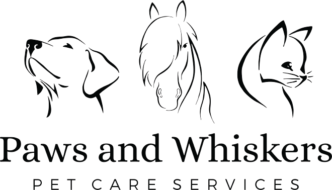 Paws and Whiskers Pet Care Services Logo