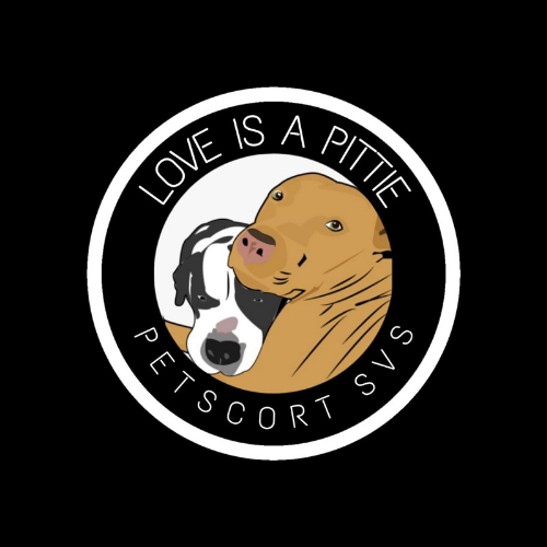 Love is a Pittie Petscort  Logo