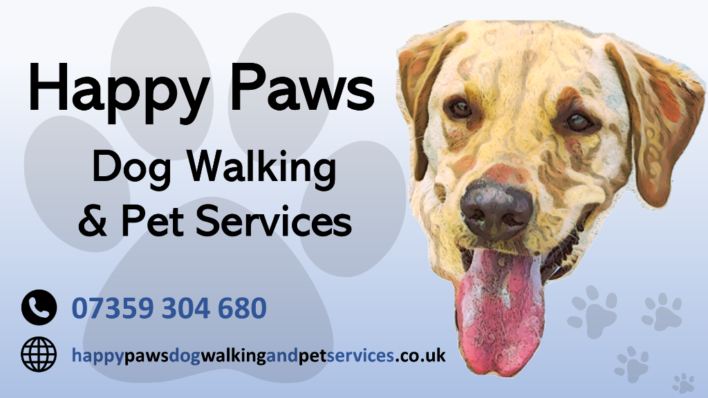 Happy Paws Dog Walking and Pet Services Logo