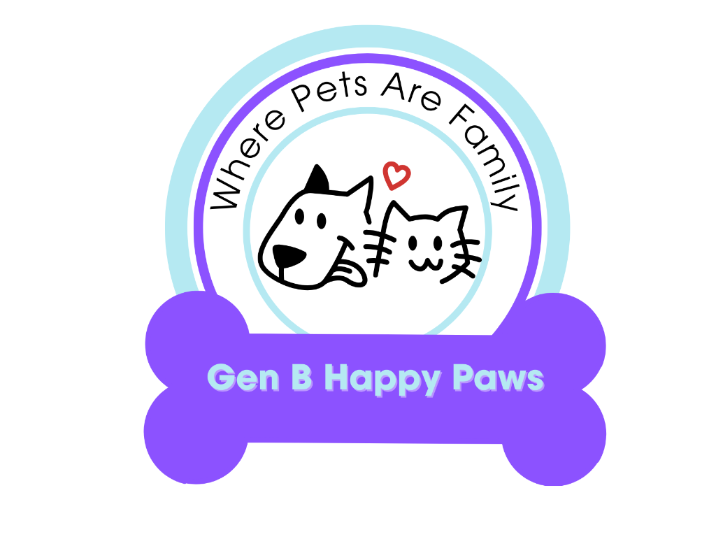 Gen B Happy Paws Pet Service Logo